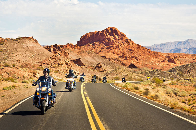 Eagle Rider Tour image, bikers riding on scenic road