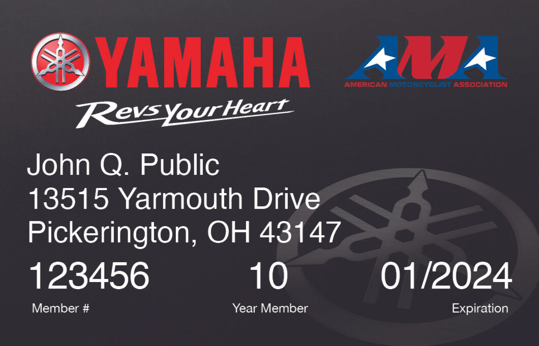 Yamaha Membership Card