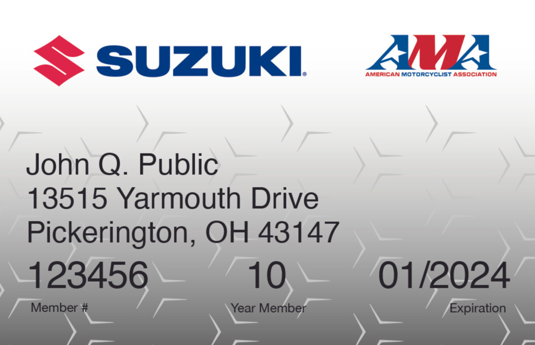 Suzuki Membership Card