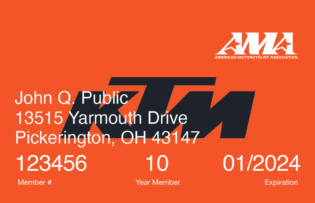 KTM Membership Card
