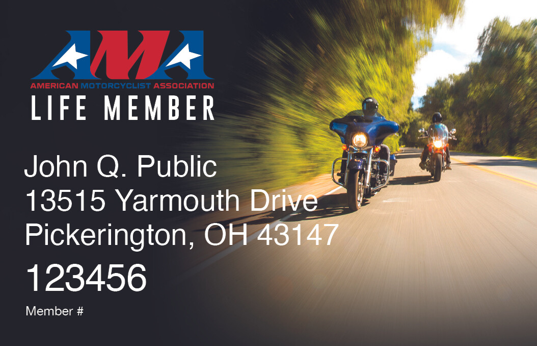 AMA Life Member Membership Card