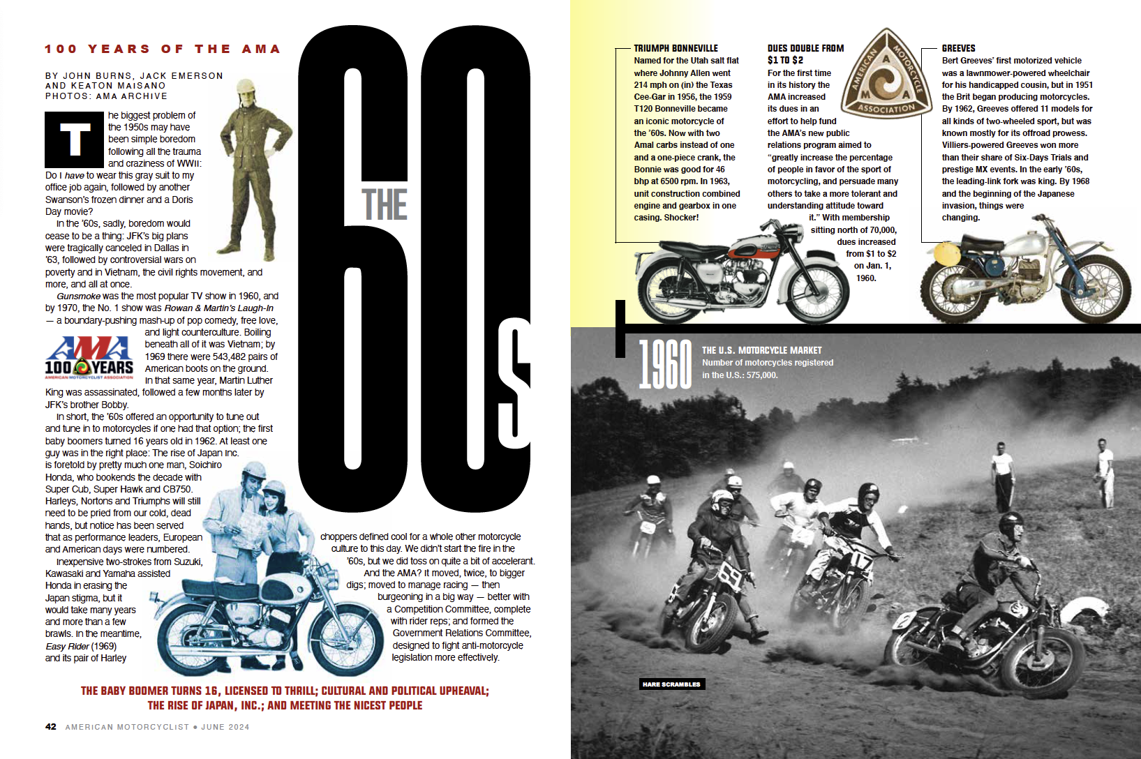 The '60s : American Motorcyclist Featured Story June