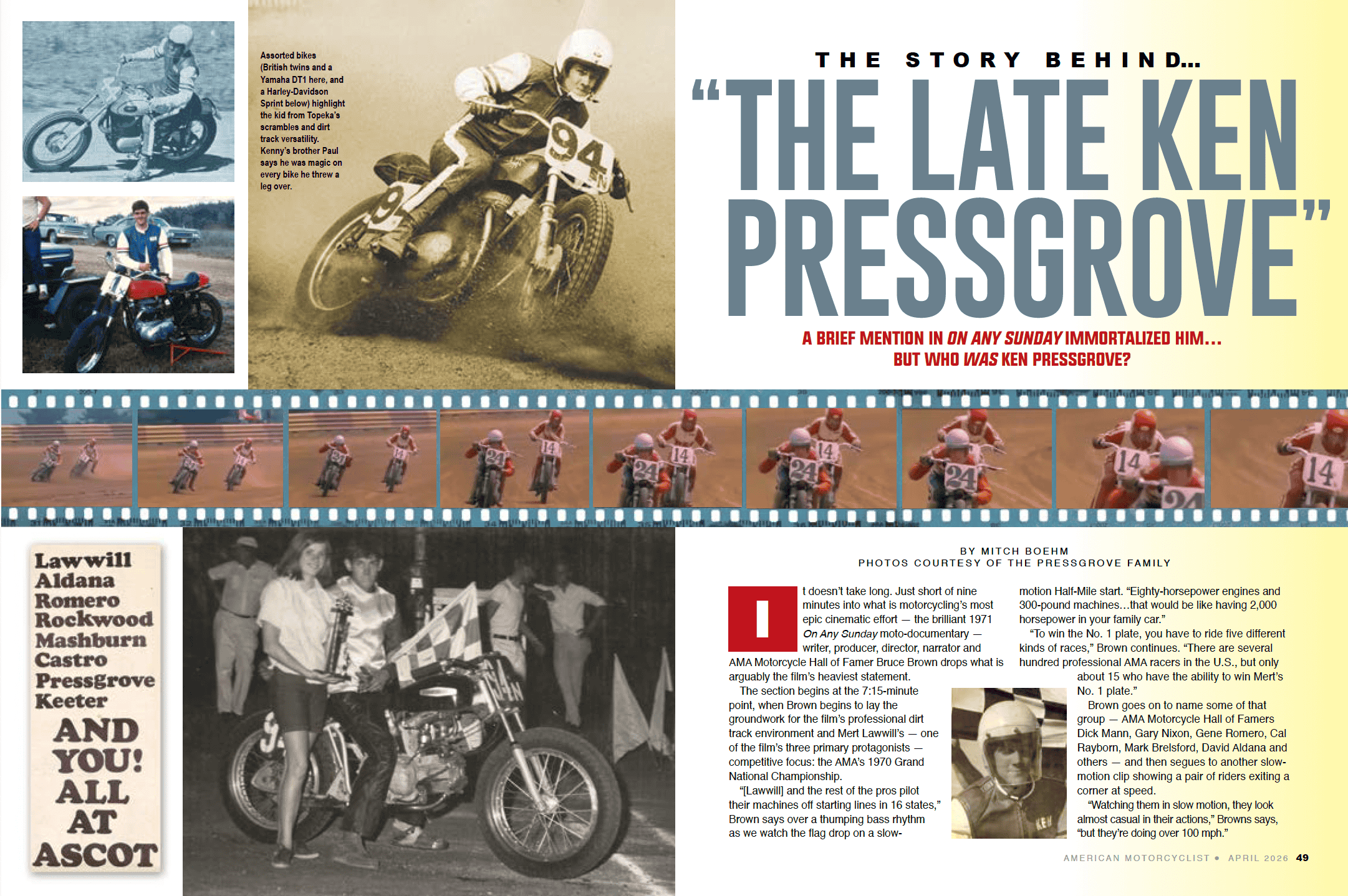 Kenneth Press The Story Behind…“The Late Ken Pressgrove” | American Motorcyclist ...